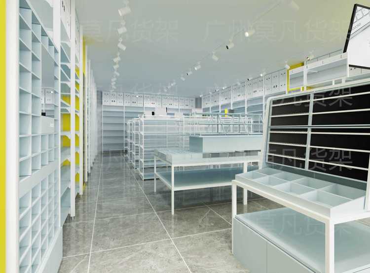 飾品百貨貨架設(shè)計、2025精品潮玩貨架場景化