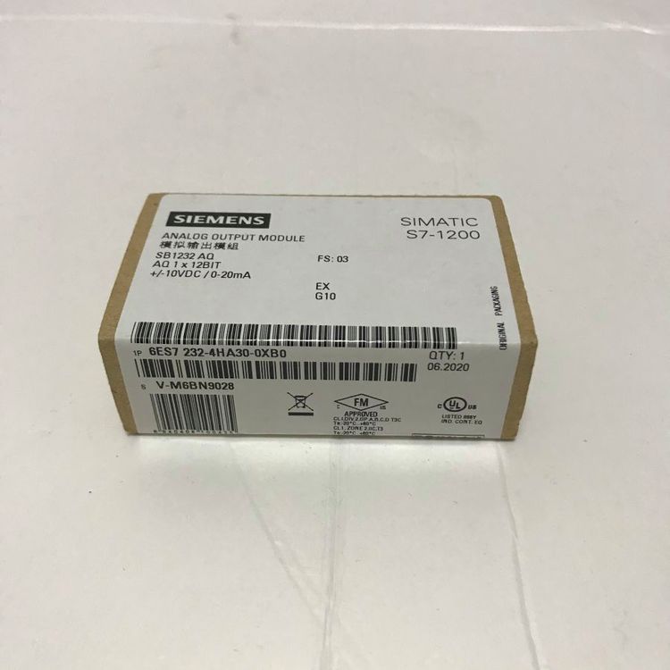 西門(mén)子模塊SB1232，1個(gè)模擬輸出6ES72324HA300XB0代理商全新原裝