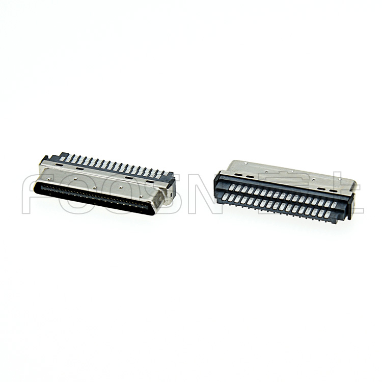 VHDCI68P三菱，安川，松下焊線公頭SCSI-0.8間距刺破式插頭